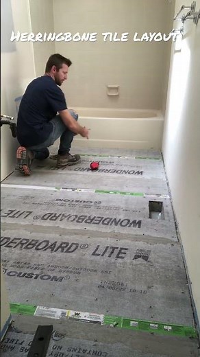 Herringbone tile layout part 1