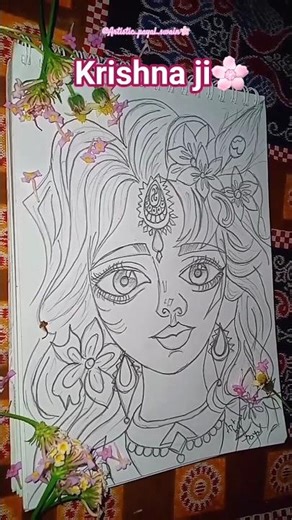 Lord Krishna sketches #🌸❣🌸#art 🧿#youtubeshortsfeed 🌸💖🌸... ❤