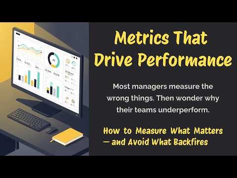 Metrics That Drive Performance (Not Fear): How Smart Managers Measure What Actually Matters
