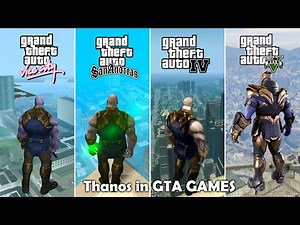 Thanos Jumping From Highest Point In Every GTA Game | ‪@marvel‬ | ‪@RockstarGames‬