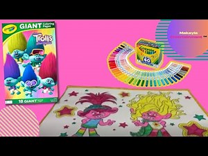 TROLLS BAND TOGETHER GIANT COLORING BOOK - Poppy and Viva