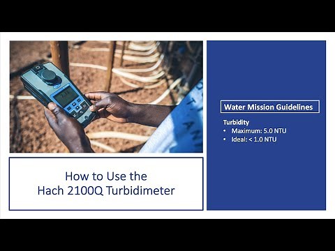 How to Use the Hach 2100Q Turbidimeter