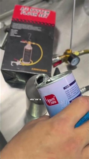 A/C Line Flush Tool | Remove Contaminants Before Compressor Replacement ❄️🔧 #ACRepair #ACFlush #Mec