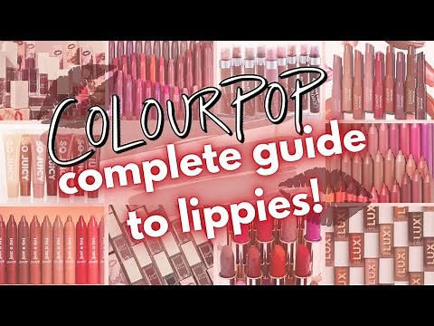 ColourPop Lips 101 | Complete Guide To ColourPop Lip Color Finishes, Formulas, Application + More!