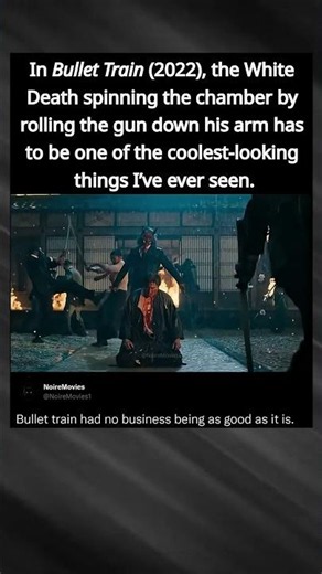 In Bullet Train (2022), This Might Be the Coolest Gun Trick Ever Filmed 🔥