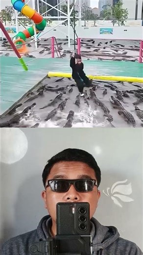 luckily it's just a filter😭 #funny #shorts #reaction