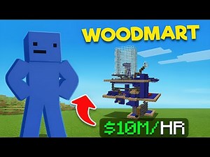 DonutSMP's NEW WoodMart V1 Spruce Tree farm (Cheap to build: 10M/HR)