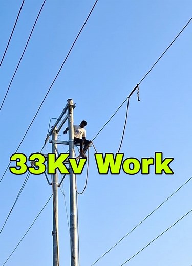 33kv New Line installation #electricianlife #ElectricalSafety #linework #electrical #viral #reels #ElectricalEngineering #electricalwork #Lineman #electrician | Technical Work