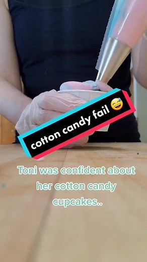 Even the best fall down sometimes 😅 #cottoncandy #fail #whoops #sendhelp #cupcakes #bakersoftiktok #cakecakecake #fypfood #4youpage