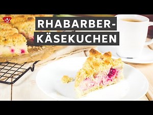 Rhabarber-Käsekuchen 🍰 // KETO Rezept // Rhabarberkuchen mit Streusel ohne Zucker und ohne Mehl