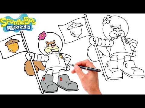 How To Draw Sandy Cheeks From Spongebob | Spongebob Drawing