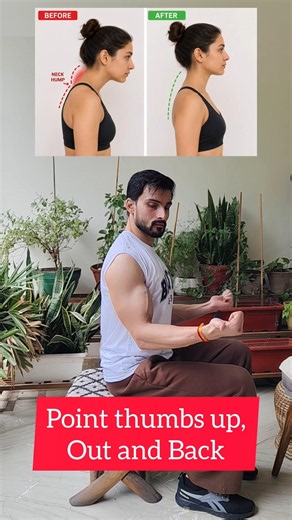 Neck Hump Fix 🤩 #painrelief #exercise #fitness