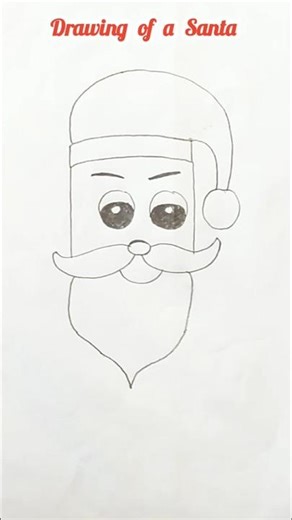 Drawing a Santa using number 1000 🎨✏️🖌️