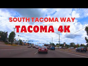 4K South Tacoma Way Drive Tour | Tacoma, Washington, USA | Tacoma City Tour 2024