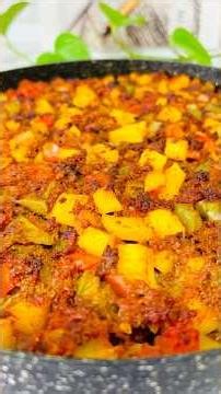 🥘 Turkish Style Ground Beef Dish 🍅🥔 | Quick & Tasty ✨ #shorts #food