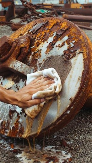 Satisfying Rust Removal from a Steel Ship Anchor | Extreme Rust Cleaning Transformation