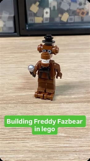 @brickbaraka on Instagram: "Building Freddy Fazbear in lego #freddyfazbear #fnaf #legominifigure #legomoc #afol"