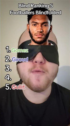 Blind Ranking 5 Footballers Blindfolded #shorts
