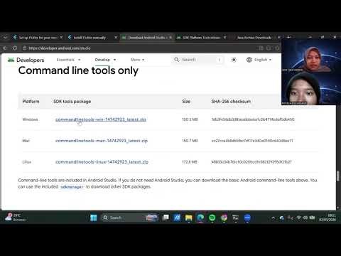 PRESENTASI TUGAS PERTEMUAN 1 PBM A KELOMPOK 11 (Instalasi Flutter, Android SDK)
