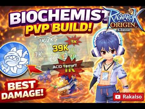 BUILD BIOCHEMIST PVP PALING SAKIT! DAMAGE 39K+ - Ragnarok Origin Classic