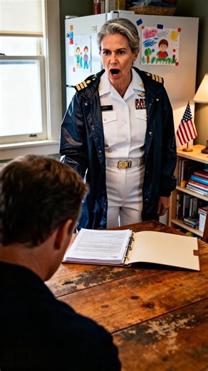 She was an Admiral. A woman of steel and command, accustomed to the cold, hard lines of warships and briefing rooms. But tonight, she was just a woman lost in a storm, soaked to the bone. The janitor who found her on that dark road didn’t see her rank; he just saw someone who needed help. Now she stood in his small apartment. It wasn’t messy, but lived-in. The air was warm, smelling of home. Then a small, sleepy voice floated from the hallway. “Daddy?” A little girl with a cloud of dark hair app