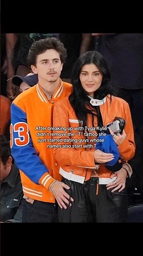 Kylie Jenner never removed her T tattoo and just started dating men whose names start with T 😭