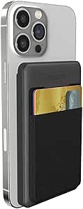 Mophie Snap+ Juice Pack Mini w/Wallet - Wireless Portable Magnetic Charger with 5000 mAh Internal Battery, Compatible with MagSafe & Qi-Enabled Smartphones, Works with Apple, Samsung, and Google