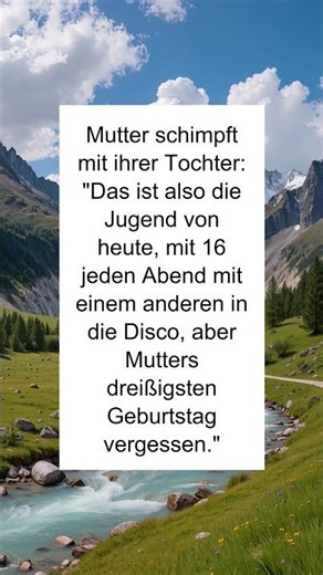 Das hat eine Pointe: Mutter schimpft mit ihrer Tochter 🤣