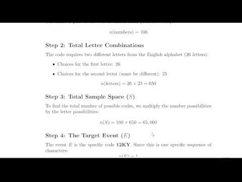 Probability Puzzle: What Are the Chances of the Code 12KY?