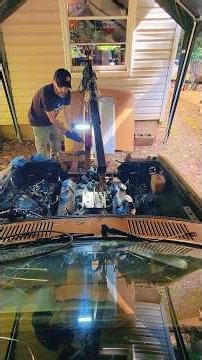 Removing the Small Block from the Ram 50 #mopar #dodge #projectcar