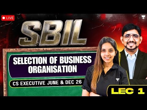 SBIL NEW BATCH | CS EXE JUNE & DEC 26 | CS KAJAL HANDE | UNACADEMY