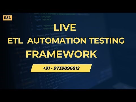 Live ETL Automation Testing Framework | Data Validation using Python + PySpark + Pytest - 9739896812