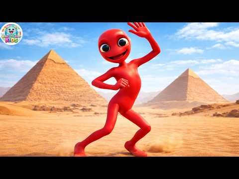 Red & Green Alien Dance at Egypt Pyramids 🛸🔥 | #baby #kidsvideo #nurseryrhymes #toddlersongs
