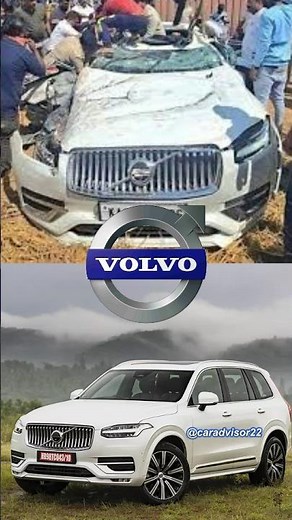 Volvo Xc90 Accident with truck #volvo #xc90 #viral