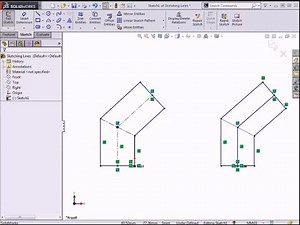 Sketch Entities Lines and Centerlines with solidworks - CSWA training