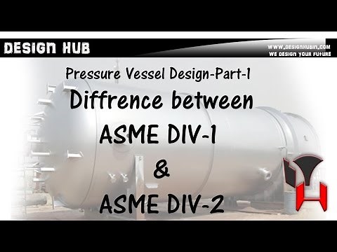 Pressure Vessel Design -part -1(Difference b/w ASME Div-1 & Div-2)