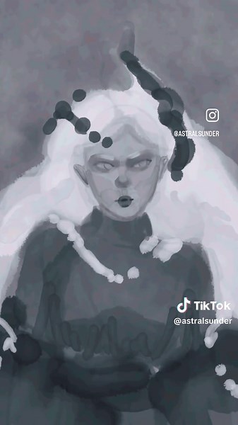 Alien Princess Timelapse Illustration