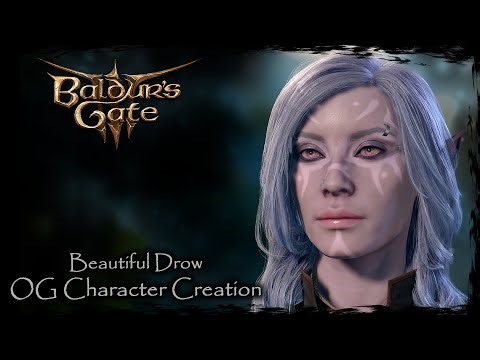 BALDUR'S GATE 3 || Beautiful Drow [Original Character #185] - Female Character Creation