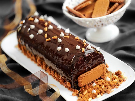 Bûche de Noël aux speculoos