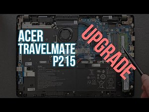 Acer TravelMate P215-52 RAM and NVMe SSD Upgrade