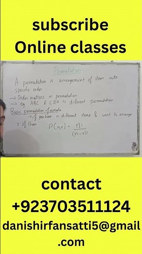 👉 Understanding Permutations#Maths #Permutation #Combinatorics #Probability#MathConcepts#Mathematics
