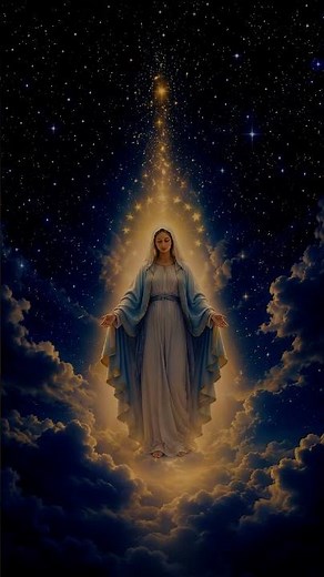 Mother Mary Appears from Heaven ✨🙏 | Divine Heavenly Vision | Catholic Shorts