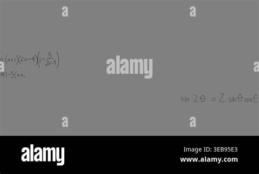 Animation of math graps and data over grey background. education, learning and science concept digitally generated video Stock Video Footage - Alamy