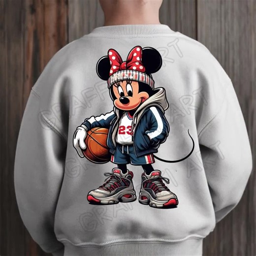 Minnie Mouse Basketball PNG: Sports Cartoon Design (digital Download) - Etsy