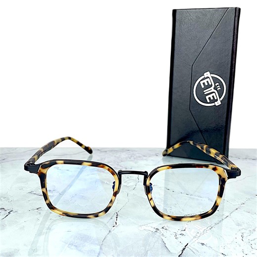 Tortoise Shell Eyeglasses: Titanium Acetate Unisex Optical Frames - Etsy UK