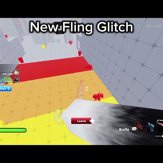 New Fling Glitch #rivals #roblox #bug #glitch #knifeskills