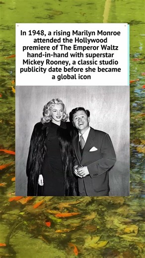 Marilyn Monroe and Mickey Rooney (1948) #MarilynMonroe #MickeyRooney #ClassicHollywood 🎬