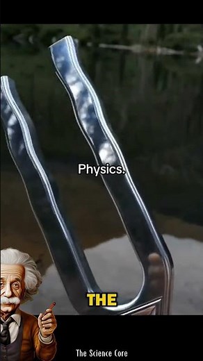 Tuning Fork EXPLAINED: See the Vibrations in Action! 🔊😳 #shortsvideo