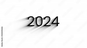 Year counter from 2000 to 2025 on a white background with a deep shadow, time of year timer