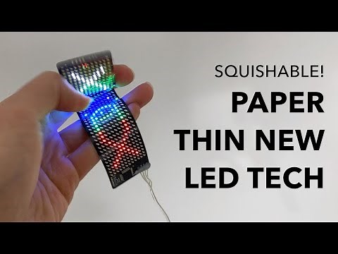 Makers: check out this new tech! Paper-thin flex LED matrix panels for wearables or DIY projects.